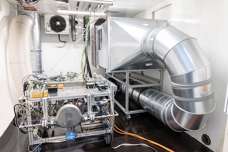 Testing equipment in a manufacturing facility