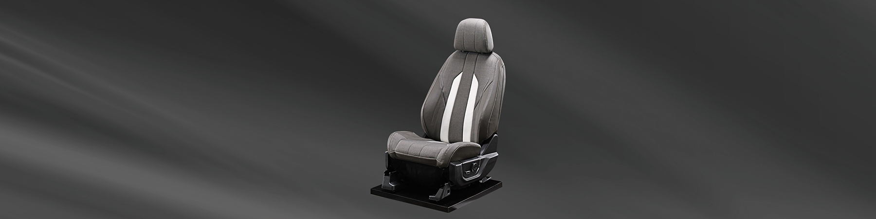 EcoSphere black, grey and white bucket seat