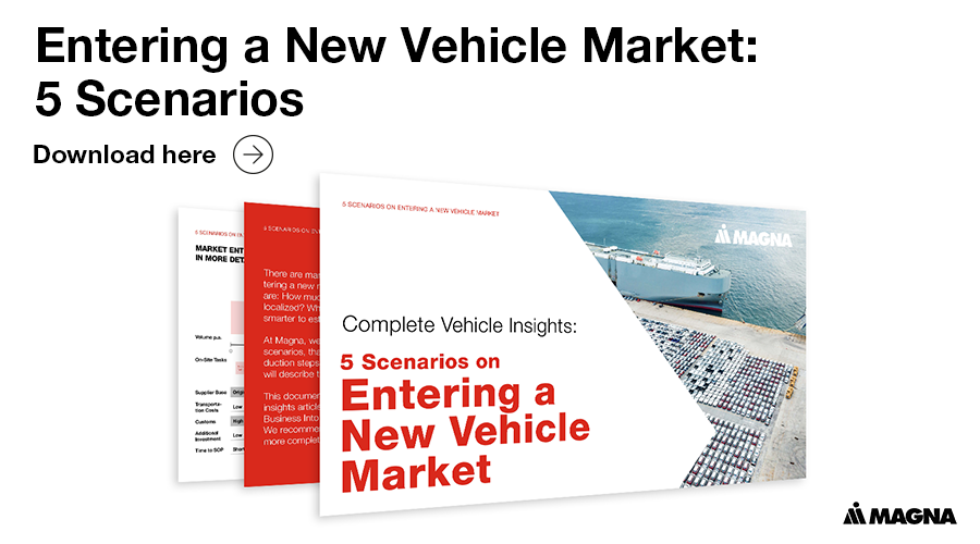 Entering a New Vehicle Market: 5 Scenarios - Download here